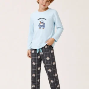Pyjama enfant en jersey de coton épais - Ma meilleure vie