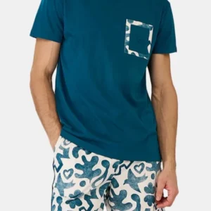Pyjashort Homme Matis Pétrole 1