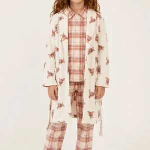 Robe de chambre enfant en micropolaire - Old Teddy