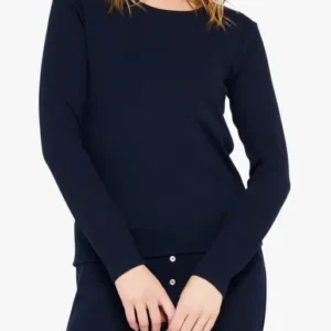 Tee-shirt Femme manches longues Coton Marine 9