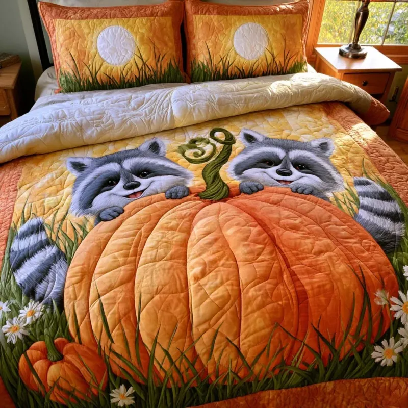 Autumn Nature Bliss Bamboo Quilt Bedding Set