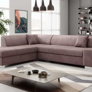 Designer Ecksofa Pina mit Schlaf- und Klappfunktion