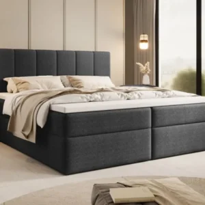 Boxspringbett Aurelia Bouclé mit Stauraum