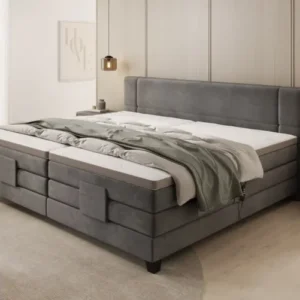 Familien Boxspringbett Noela 220/240x200 elektrisch verstellbar in Samt