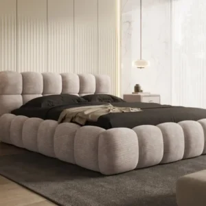 Designer Polsterbett Boston Cord mit Stauraum