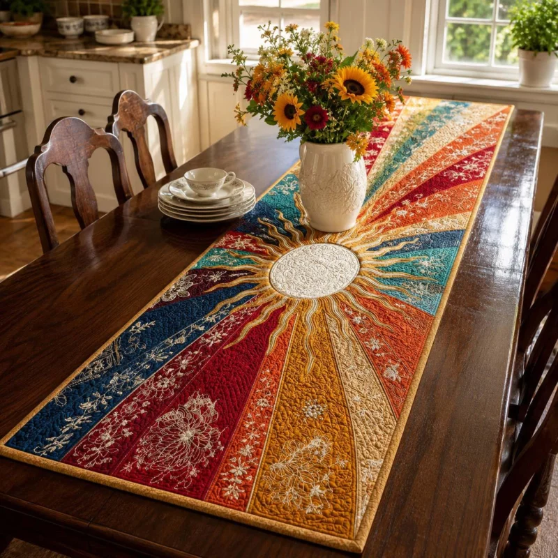 Beautiful Bright Days Quilt Table Runner