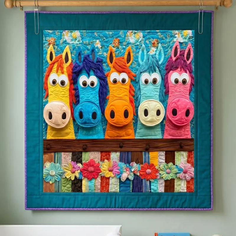 Brave Pony Bamboo Quilt Blanket