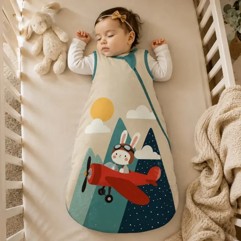 Bunny Mountain Flight Bamboo Sleep Bag