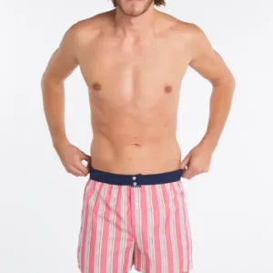 Caleçon avec suspensoir Homme Le Club n°880 Rose 1