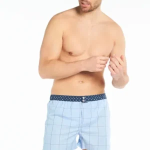 Caleçon avec suspensoir Homme Le Club n°911 Bleu 1