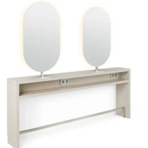 Pahi Doppelfrisierplatz Clay 2S Wand
