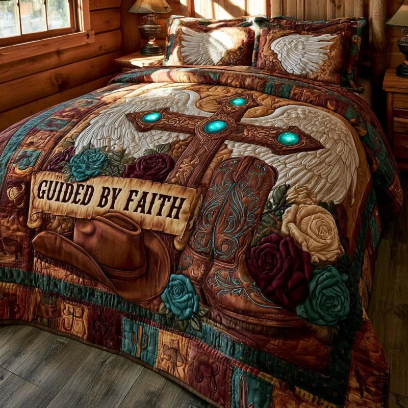 Country West Bamboo Quilt Bedding Set