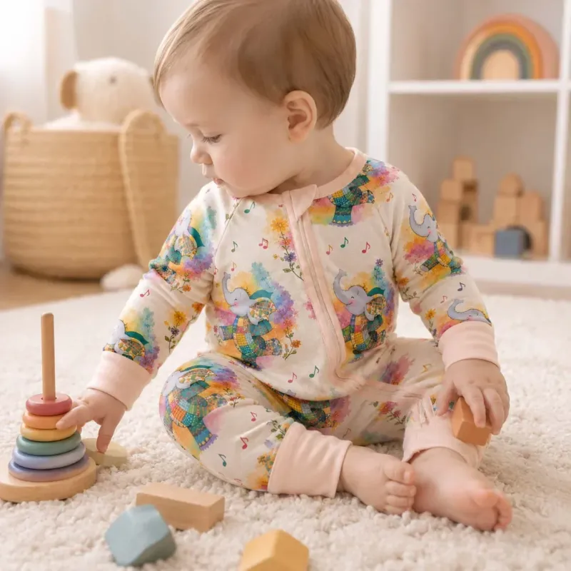 Dancing Elephant Joy Bamboo Convertible Zippy