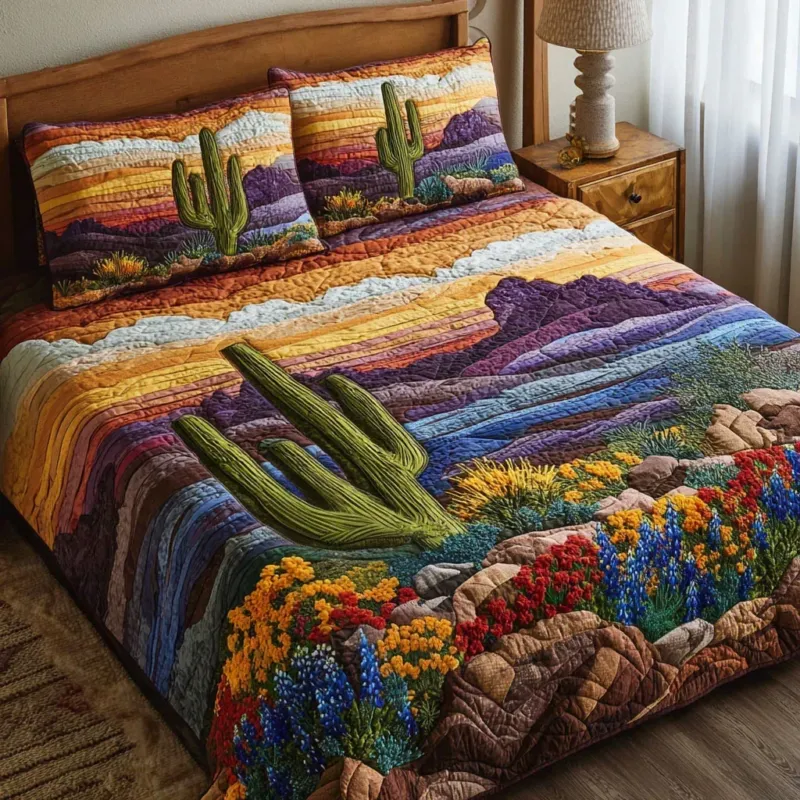 Desert Breeze Bamboo Quilt Bedding Set