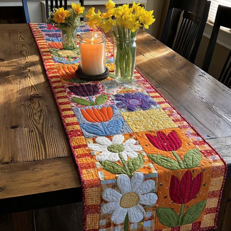 Floral Meadow Dreams Quilt Table Runner