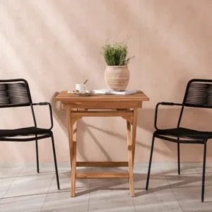 Garten Cafegruppe Zivano – 3 teiliges Set mit Teakholz-Tisch