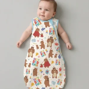 Best Daddy Bear Ever Family Matching Bamboo Sleep Bag