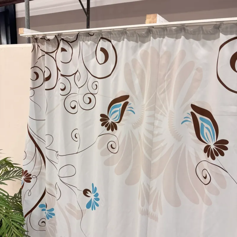 Gardine Lichtgrau Floral 160x350 Verdunkler Vorhang Gebraucht