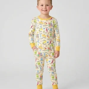 Back To School Survival Kit Bamboo Two Piece Long Sleeve Pajama Set