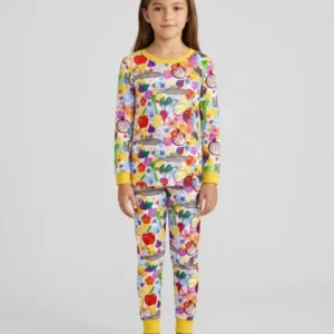 Happy Rosh Hashanah Bamboo Two Piece Long Sleeve Pajama Set
