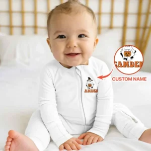 Personalized One Spooky Dude Halloween Birthday Bamboo Convertible Zippy