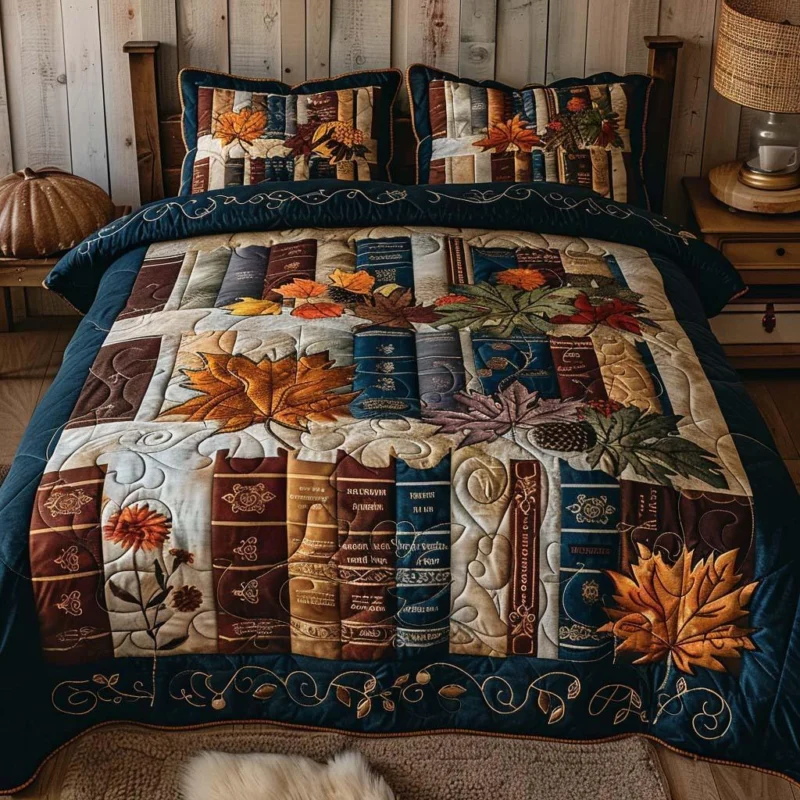 Reading Charm Bamboo Quilt Bedding Set