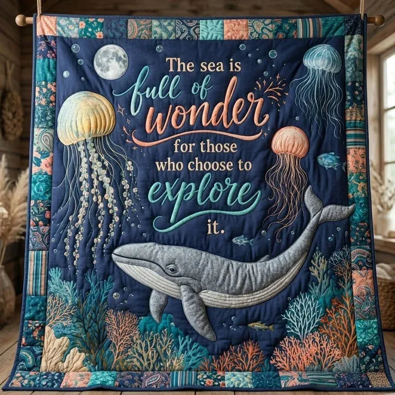 Sea Of Wonder Bamboo Quilt Blanket