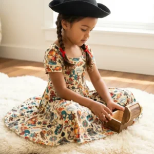 Pirate Mermaid Voyage Bamboo Twirl Dress