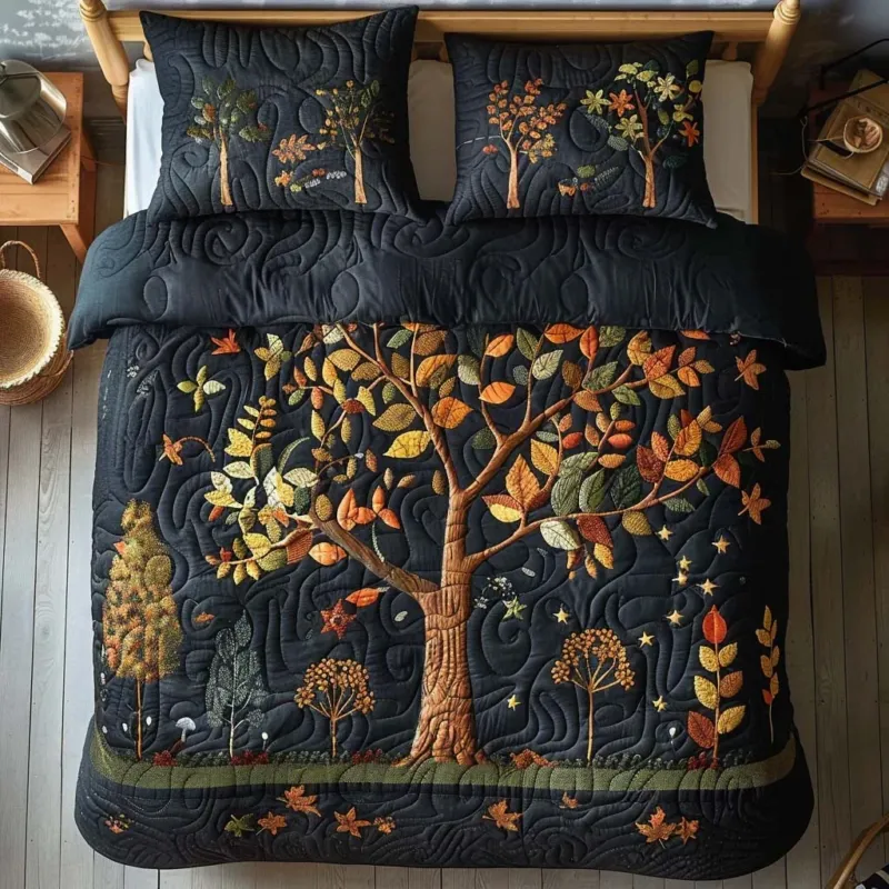 Tree Journey Bamboo Quilt Bedding Set