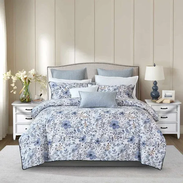 Avignon Duvet Cover Set 300 thread count combed cotton