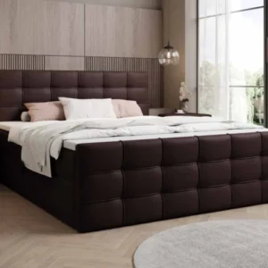 Boxspringbett Luxor Kunstleder mit Stauraum - Luxusbetten24