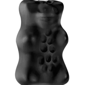 Thomas Sabo Charm-Anhänger: schwarzer Glasbär, silberfarbene Öse