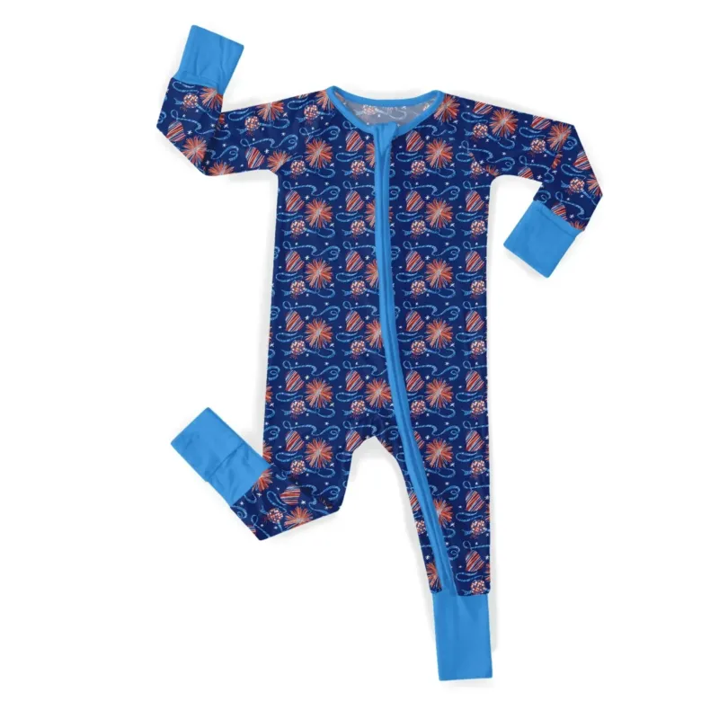 Christmas Silent Night Convertible Zippered Romper , Christmas Silent Night Convertible Zippered Romper - Newborn