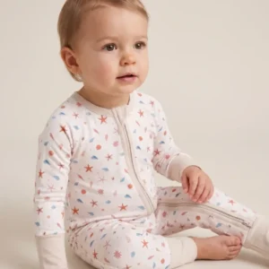Seaside Treasure Toss Bamboo Convertible Zipper Romper