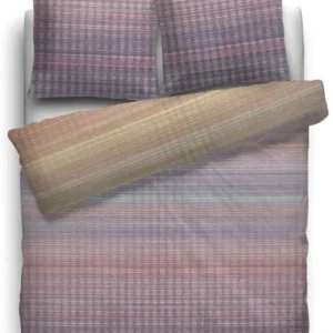 HnL Satin Bettwäsche Stripe Gradient Gestreift Multi 135x200 cm + 80x80 cm