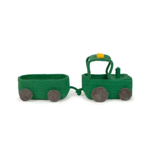 LORENA CANALS - Panier en Forme de Tracteur - Gris Foncé
