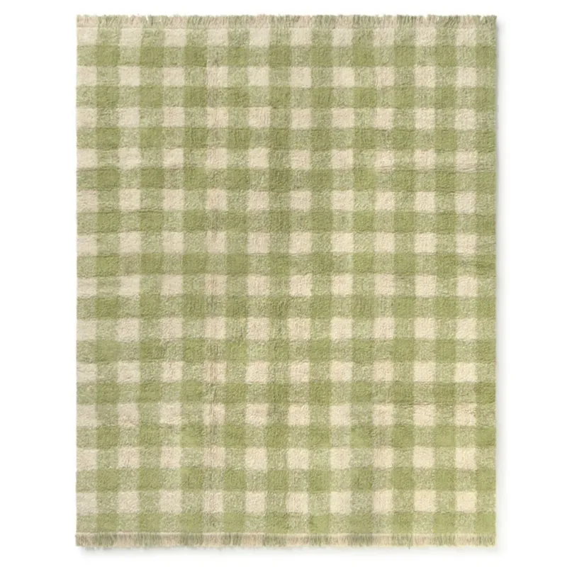 LORENA CANALS - Tapis Lavable Vichy Matcha 150 x 180 Cm