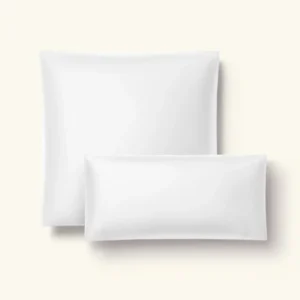 Lyocell Bettwäsche Set Weiß 135x200 cm 80x80 cm