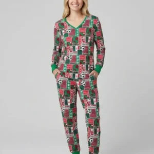 World Soccer Vamos Mexico Bamboo Women Pajama Set