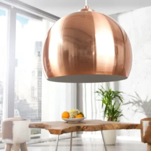 COPPER BALL Moderne Hängeleuchte 30cm kupfer Hängelampe höhenverstellbar
