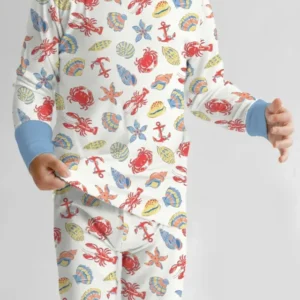 Catch Of The Day Family Matching Bamboo Two Piece Long Sleeve Pajama Set