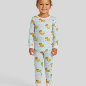 All I Need Is Dumplings & Softball Bamboo Two Piece Long Sleeve Pajama Set