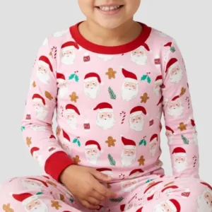 Christmas Sweet Santa Bamboo Two Piece Long Sleeve Pajama Set