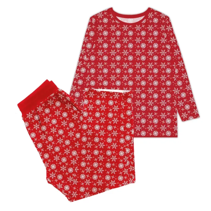 Red Snow Women Pajama Set , Red Snow Women Pajama Set - S