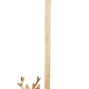 Deer Head Wreath Door Hanger Gold 16"